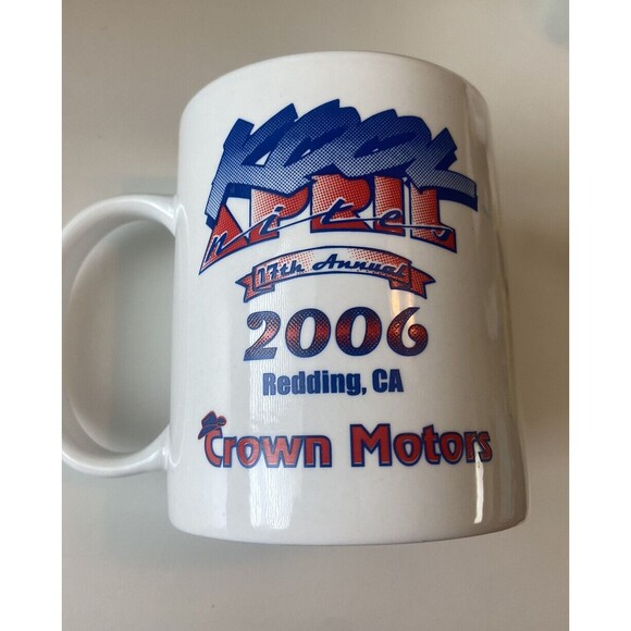 Nice Retro Hot Rod Classic Car Kool April Nites Ceramic Coffee Mug - Picture 2 of 5